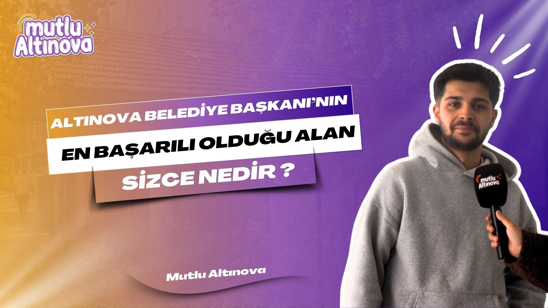 Altınova Belediye Başkanı'nın En Başarılı Alanı | Yalova Röpörtajı