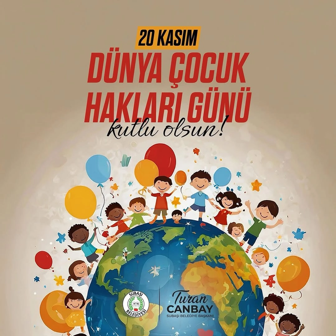 Subaşı Belediyesi Dünya Çocuk Hakları Günü'nde Eşit İmkan Vurgusu Yaptı
