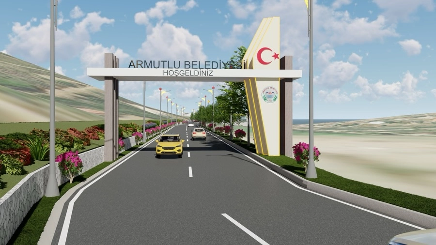 Armutlu Girişi Yenileniyor: Estetik ve Güvenlik Projesi Başladı