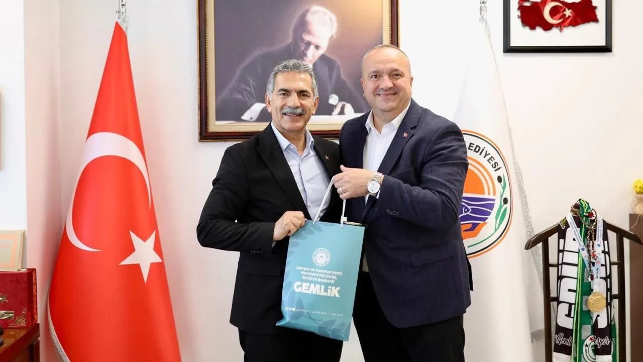 Çınarcık Başkanı Gemlik'te: İş Birliği ve Projeler Konuşuldu