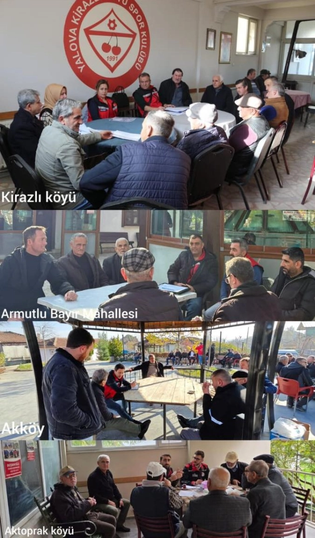 Yalova'da Üreticilere Tarımsal Bilgilendirme Toplantıları Yapıldı