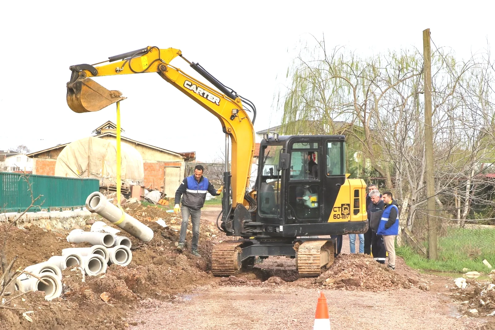 Çiftlikköy 500 Evler'de Kanalizasyon Hattı Yenileniyor | 150 Metre
