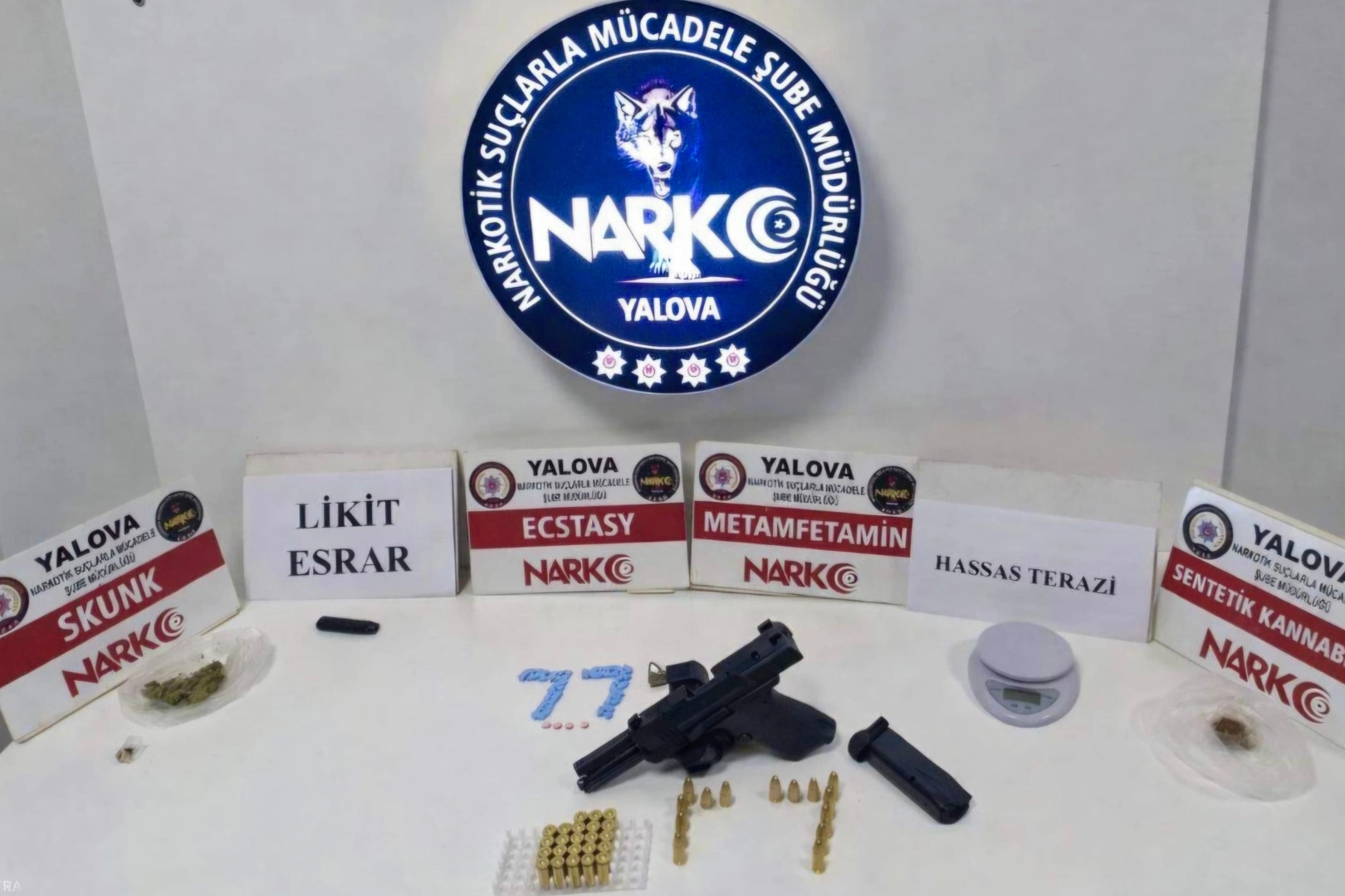Yalova'da Büyük Narkotik Operasyonu: 6 Gözaltı, Uyuşturucu ve Silah Ele Geçirildi