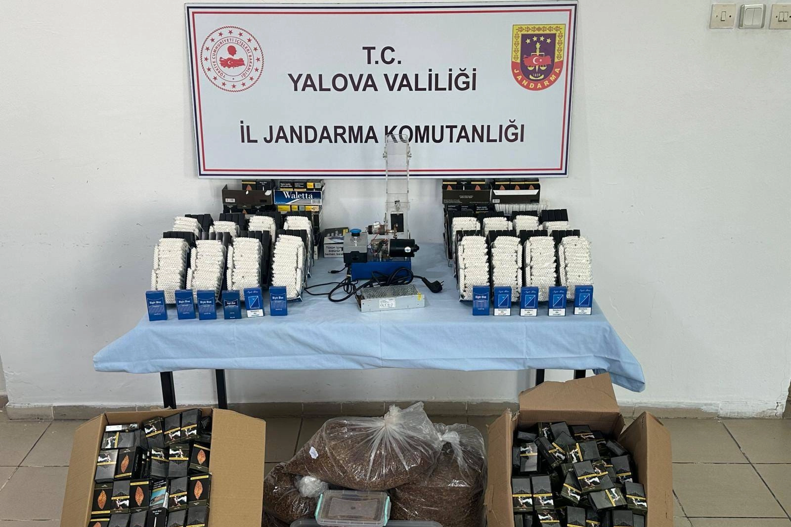 Çınarcık Esenköy'de Kaçak Tütün Baskını: 27 Bin Makaron Ele Geçirildi