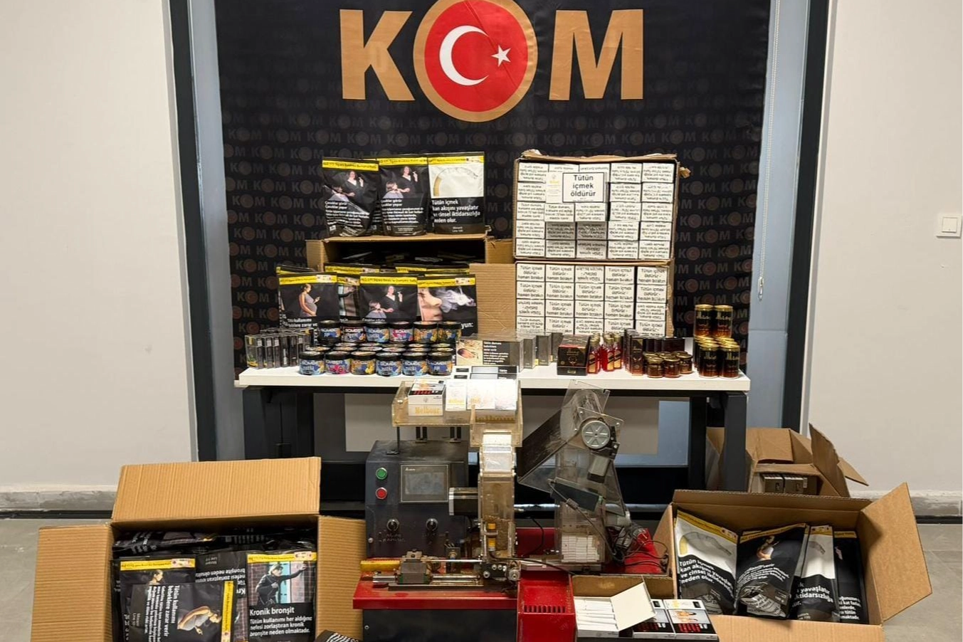 Yalova'da 1.5 Milyon Kaçak Makaron Ele Geçirildi!