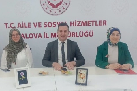 Yalova'da Şehit ve Gazi Ailelerine İpek Koza Sanatı Kursu