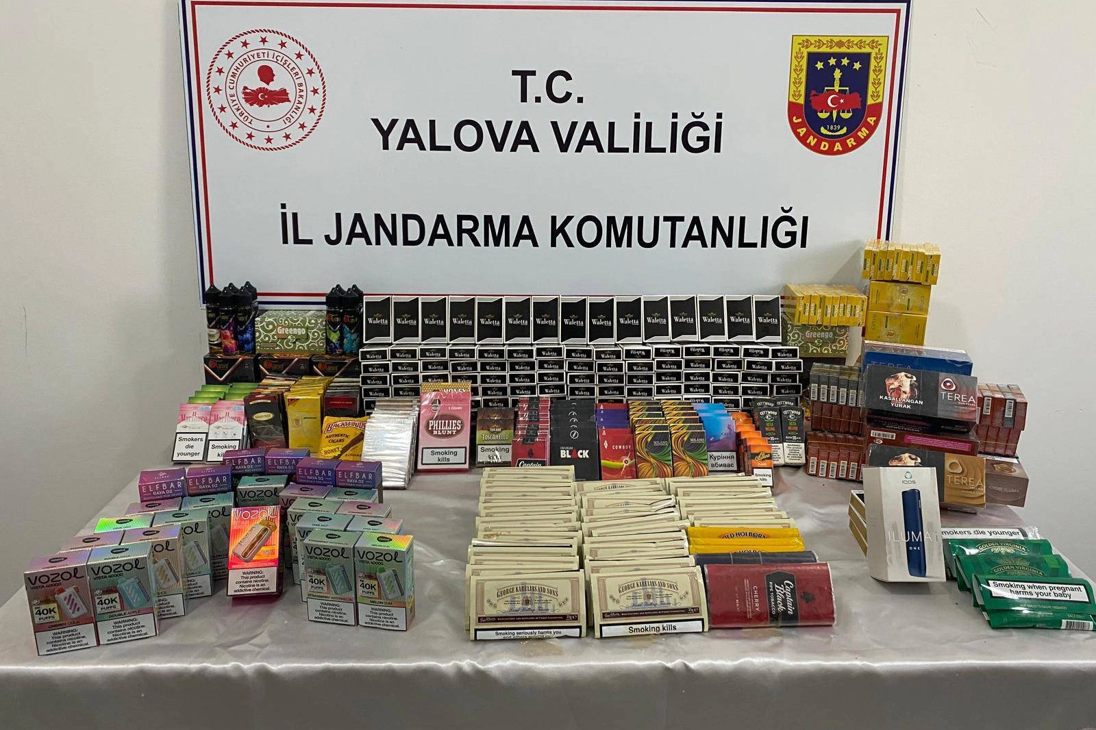 Yalova'da Büyük Kaçak Tütün Operasyonu: 6.480 Makaron Ele Geçirildi