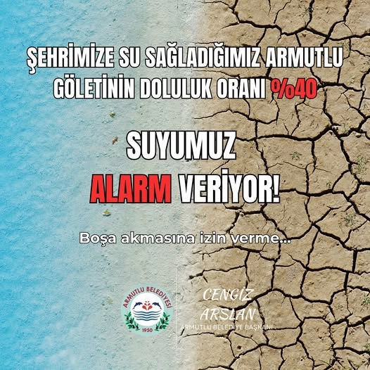 Armutlu Belediyesi'nden Su Tasarrufu Uyarısı ve Önerileri