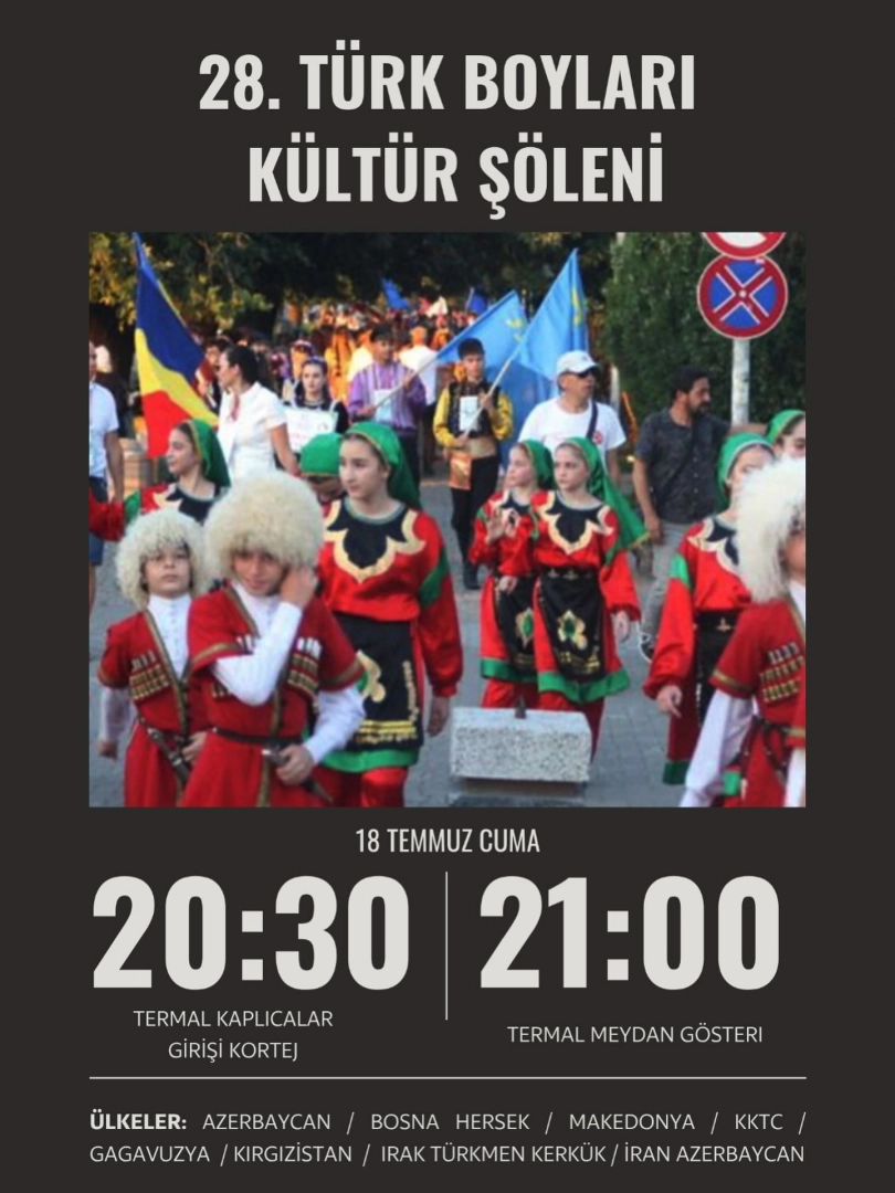 Termal'de 8 Ülkeden Halk Oyunları: Uluslararası Kültür Gecesi