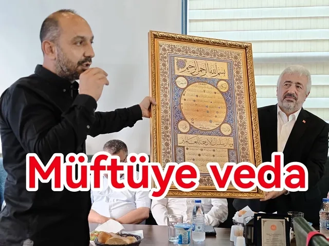 Çiftlikköy Müftüsü Yusuf Ulusoy'a Duygusal Veda Töreni