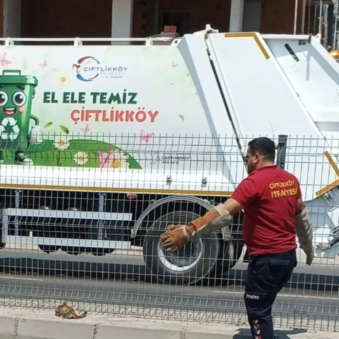 Yalova'da Refüje Sıkışan Kedi İtfaiye Ekiplerince Kurtarıldı