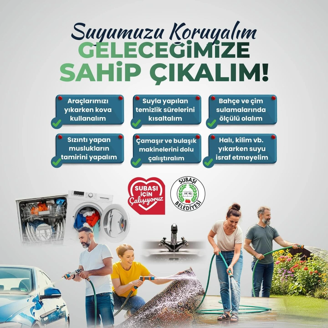 Subaşı Belediyesi'nden Su Tasarrufu Önerileri: 6 Pratik Çözüm