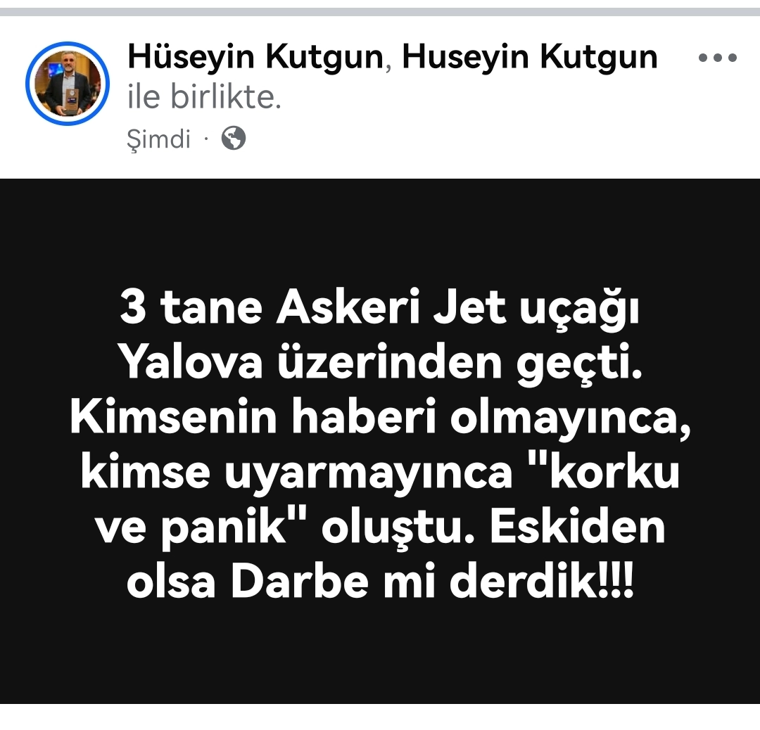Yalova'da Askeri Jet Uçuşu: 3 Jet Vatandaşlarda Panik Yarattı