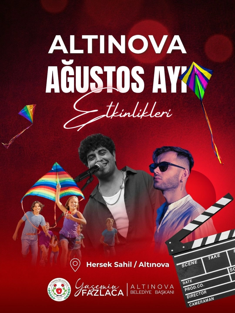 Altınova Ağustos 2025 Etkinlikleri: Müzik, Sinema ve Uçurtma Şenliği