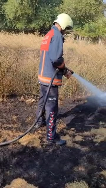 Yalova Samanlı Köyü'nde Arazi Yangını İtfaiye Müdahalesiyle Söndürüldü