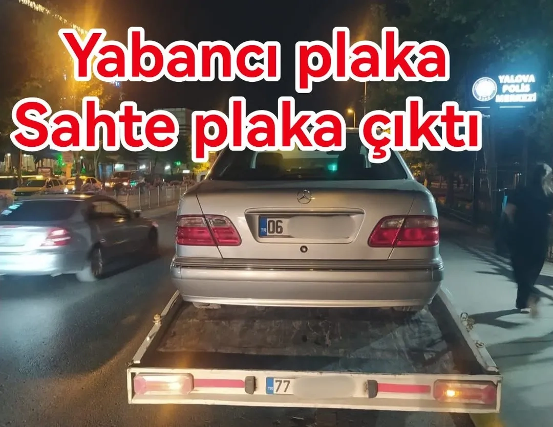 Yalova'da Sahte Plaka Skandalı: Araç Trafikten Men Edildi