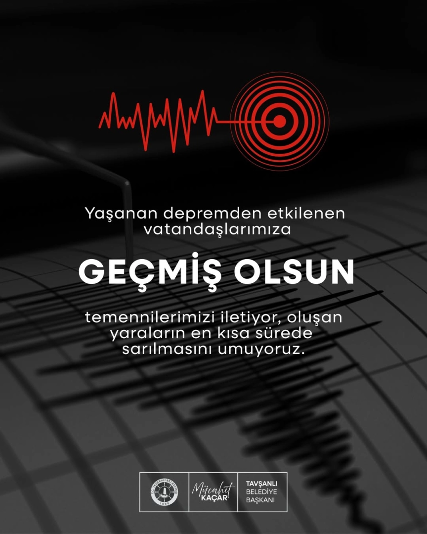 Tavşanlı Belediyesi Depremzedelere Barınma, Gıda ve Psikolojik Destek