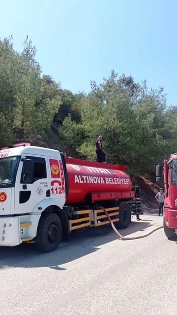 Altınova İtfaiyesi Çanakkale ve İzmir Yangınlarına Müdahale Etti