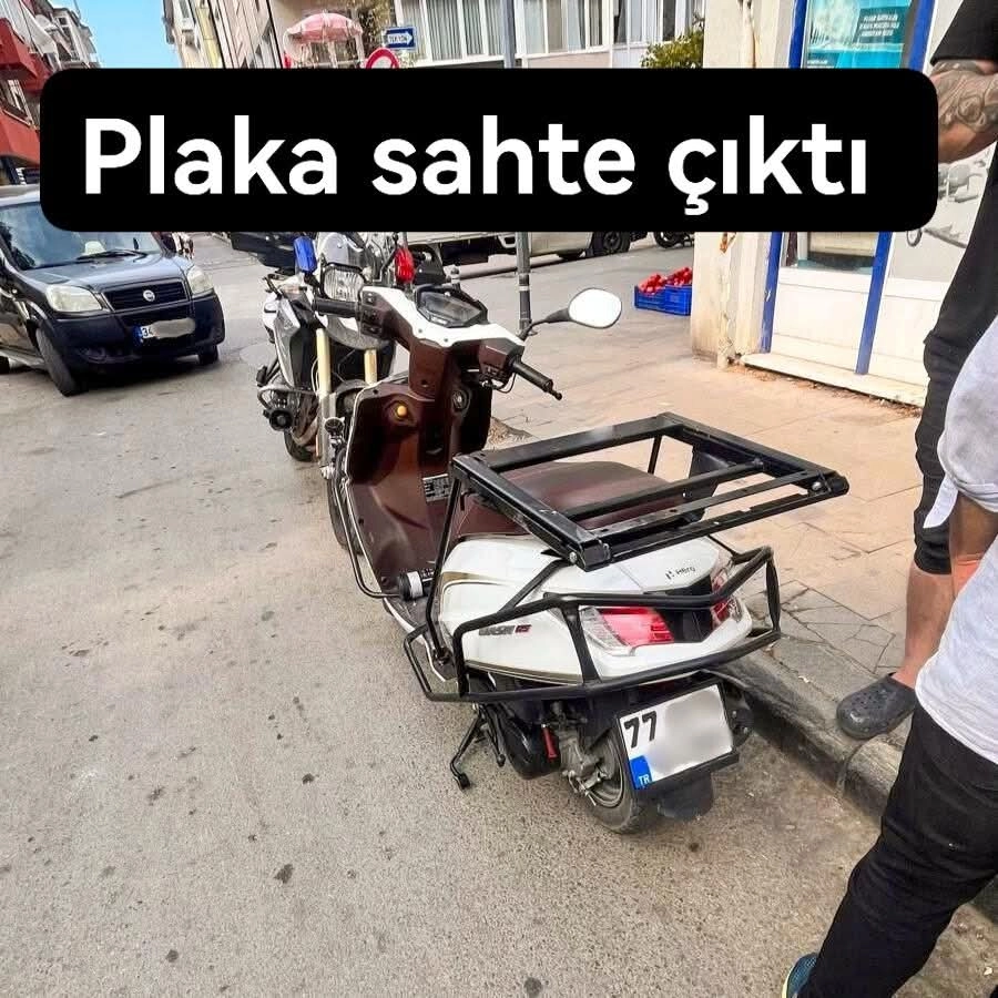 Yalova'da Sahte Plaka Skandalı: Motosiklet Sürücüsüne Hapis Tehdidi