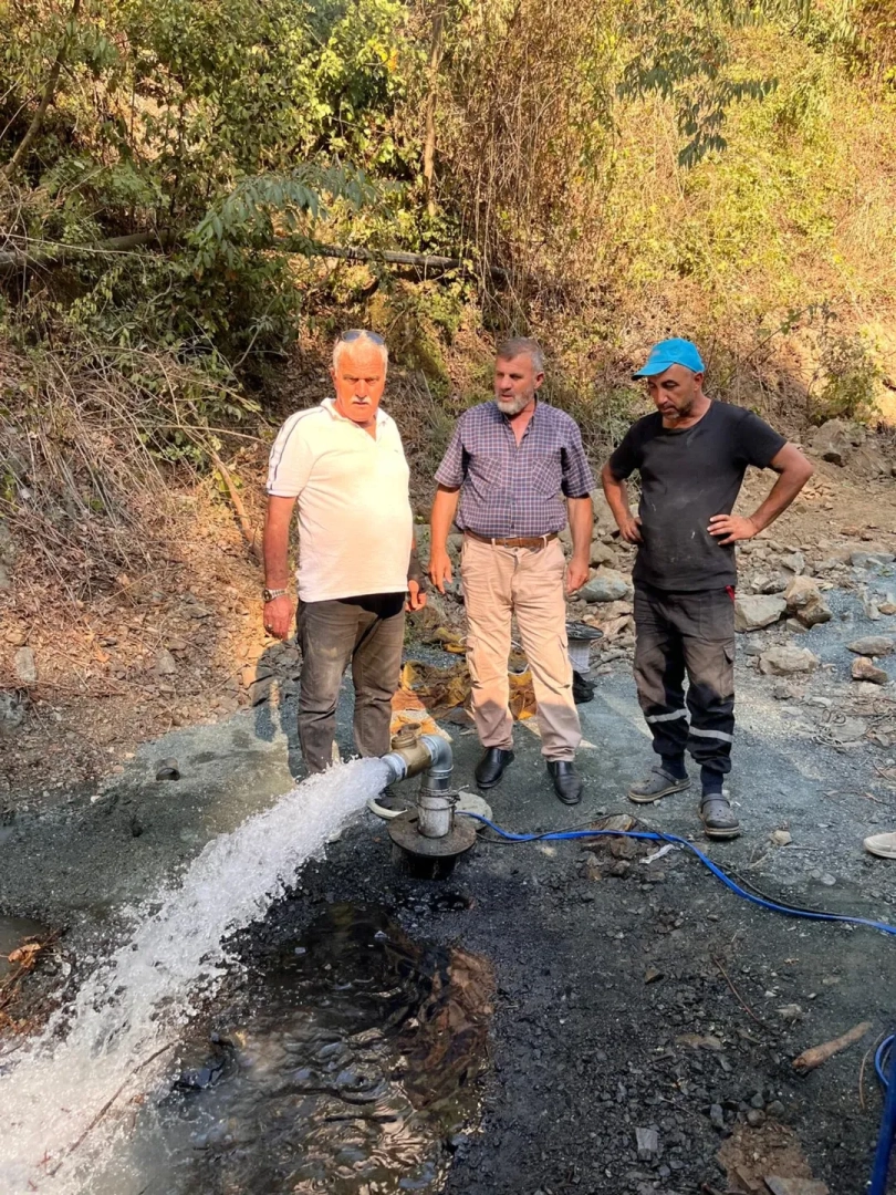 Teşvikiye'de Su Kaynağı Bulundu: Saniyede 15 Litre Kapasite