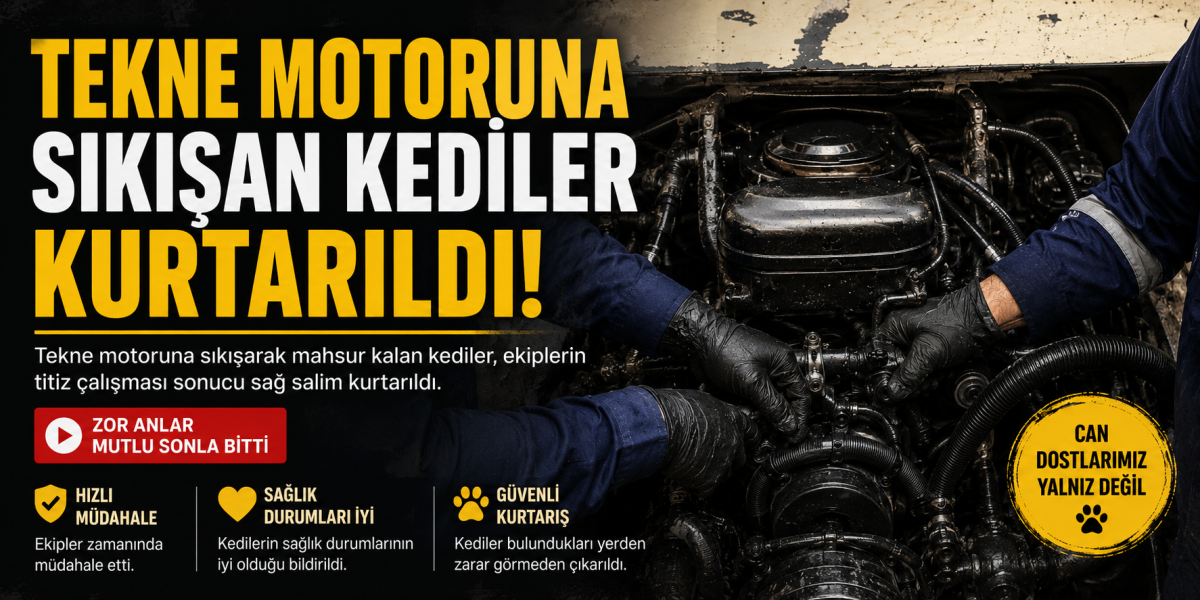 Çınarcık’ta Mucize Kurtuluş: Tekne Motoruna Sıkışan Yavrular İçin Seferberlik İlan Edildi!