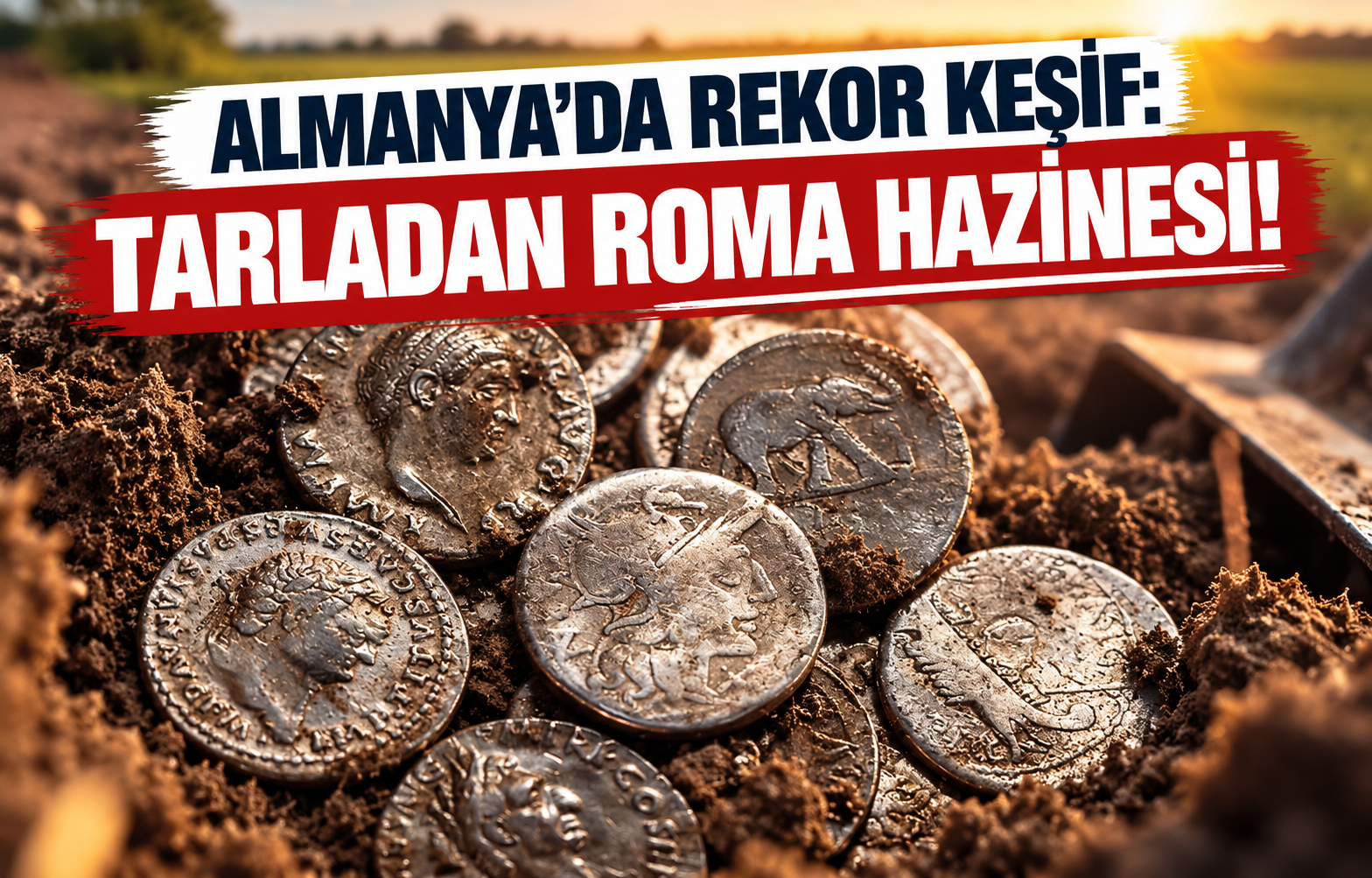 Almanya'da Rekor Keşif: Tarladan Roma Hazinesi!