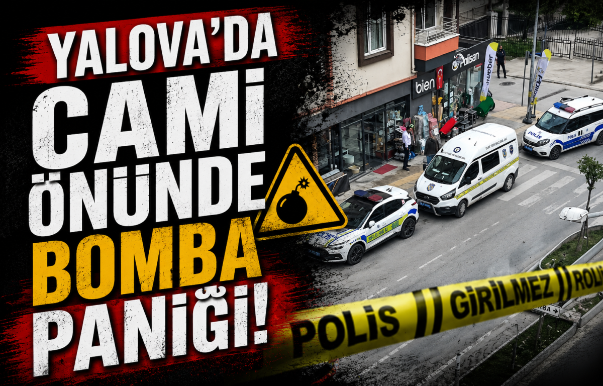 Yalova'da Cami Önünde Bomba Paniği: Şüpheli Valiz Fünye ile Patlatıldı!