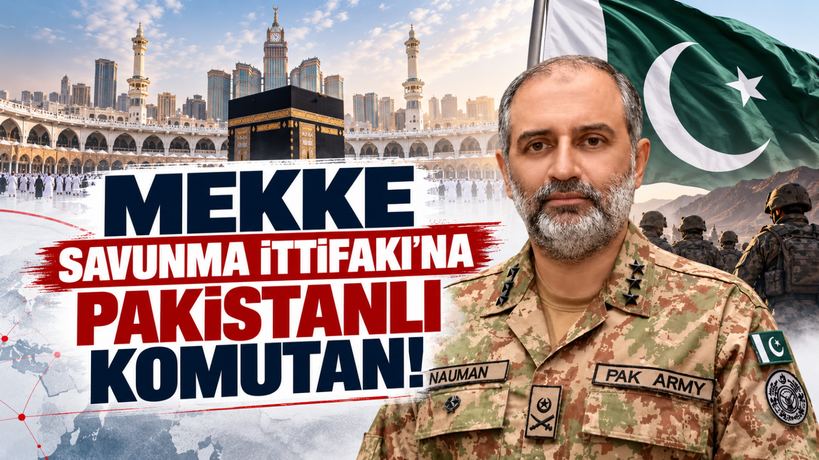 Mekke Savunma İttifakı'na Pakistanlı Komutan!
