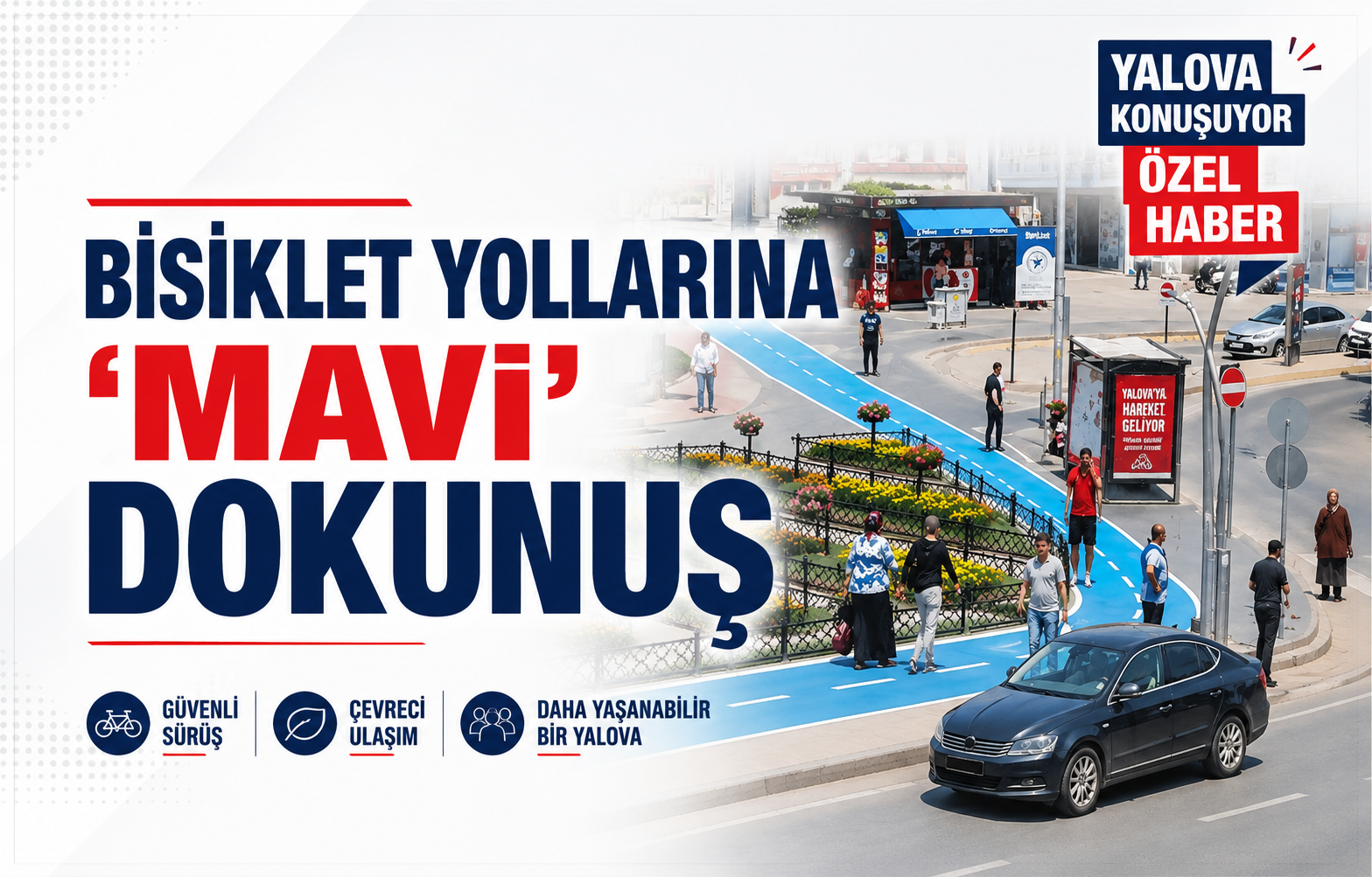 Bisiklet Yollarına ‘Mavi’ Dokunuş