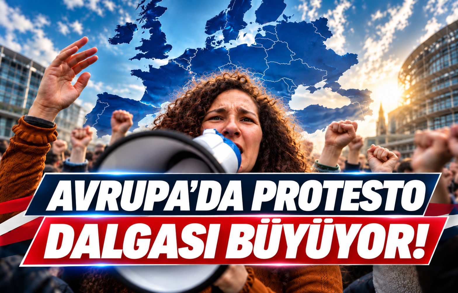 AVRUPA'DA PROTESTO DALGASI BÜYÜYOR!