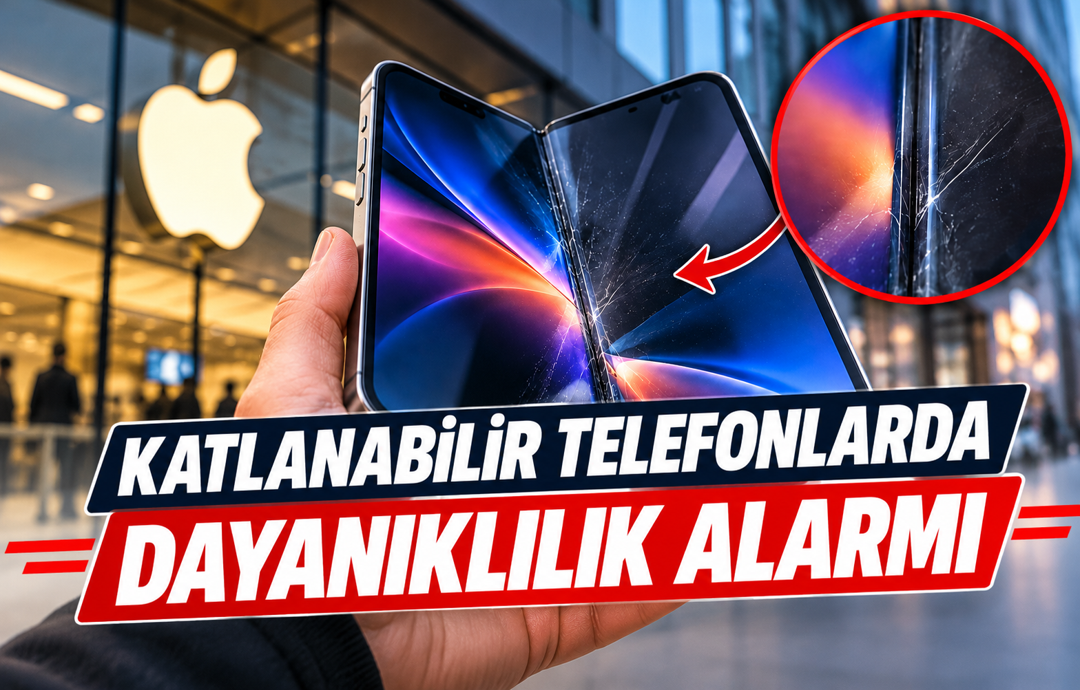 KATLANABİLİR TELEFONLARDA DAYANIKLILIK ALARMI