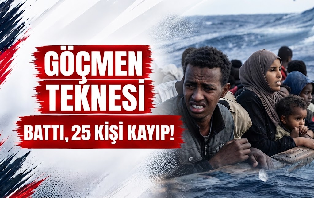 Göçmen Teknesi Battı, 25 Kişi Kayıp!