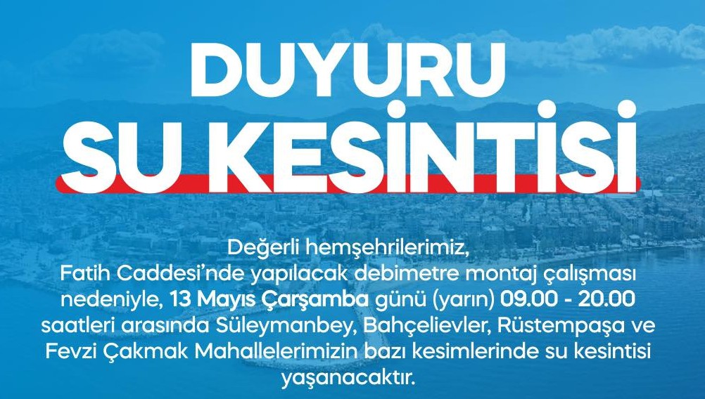 Yalova’da Dev Su Kesintisi: 4 Mahallede Musluklar 11 Saat Boyunca Akmayacak