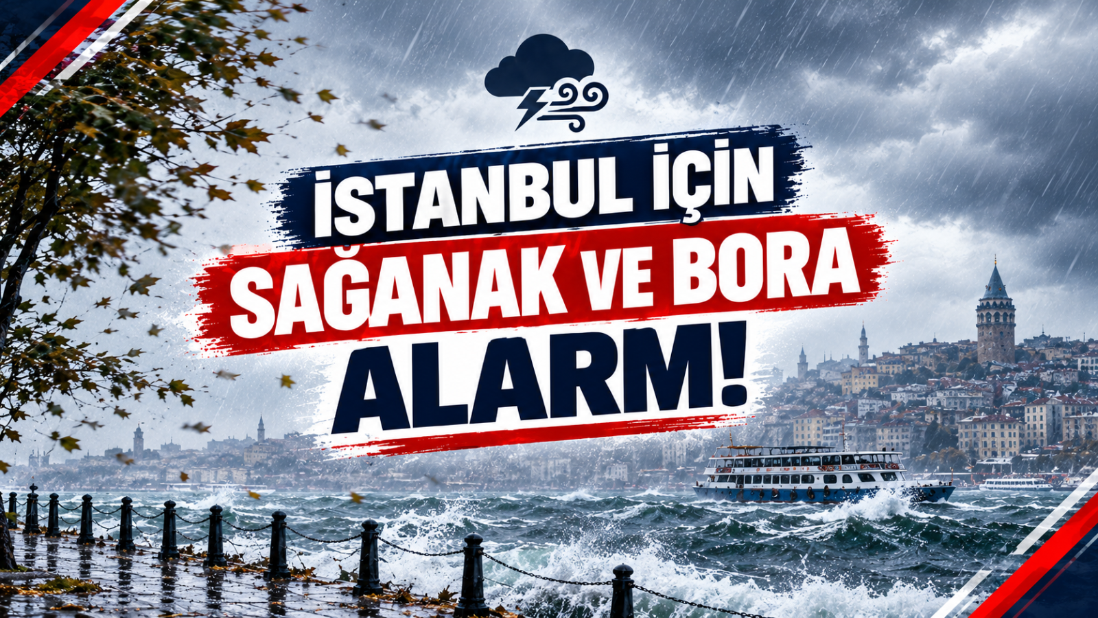 İSTANBUL İÇİN SAĞANAK VE BORA ALARMI!