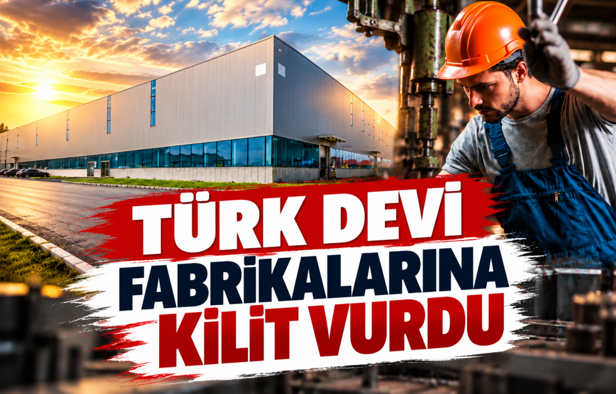 TÜRK DEVİ FABRİKALARINA KİLİT VURDU