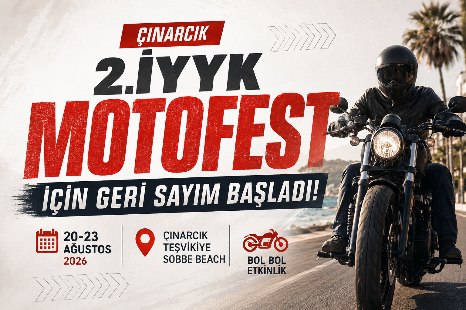 Çınarcık 2. İYYK Motofest İçin Geri Sayım Başladı!