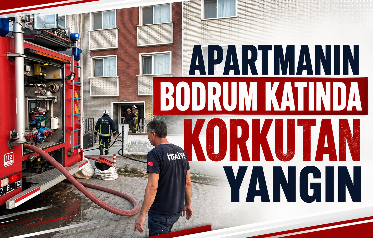 Apartmanın Bodrum Katında Korkutan Yangın