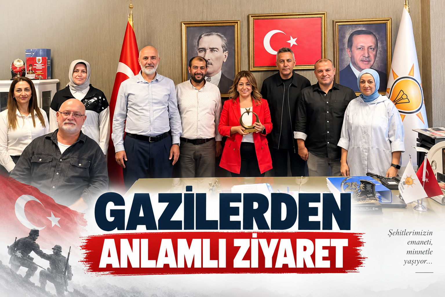 Gazilerden Anlamlı Ziyaret