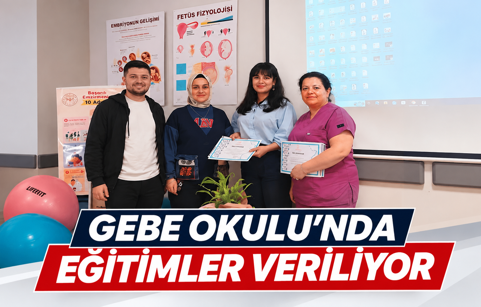GEBE OKULU’NDA EĞİTİMLER VERİLİYOR