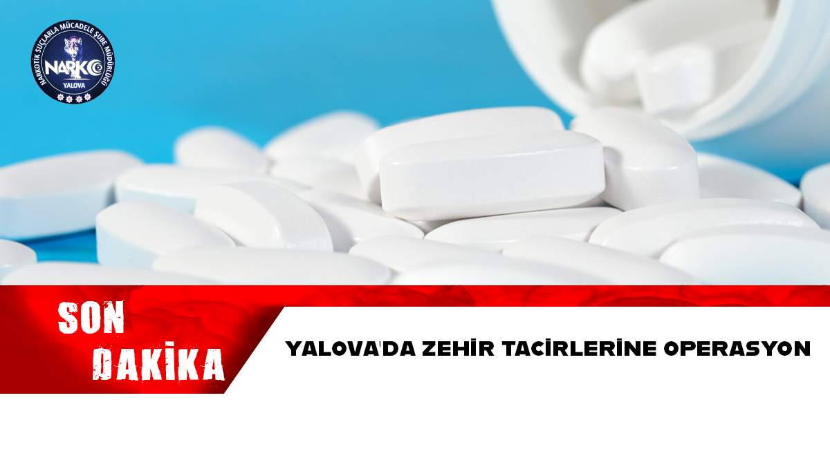 Yalova’da Zehir Tacirlerine Operasyon