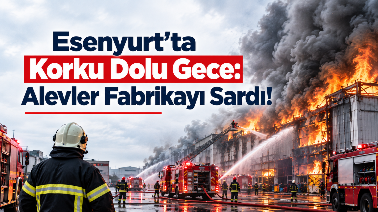 Esenyurt’ta Korku Dolu Gece: Alevler Fabrikayı Sardı!