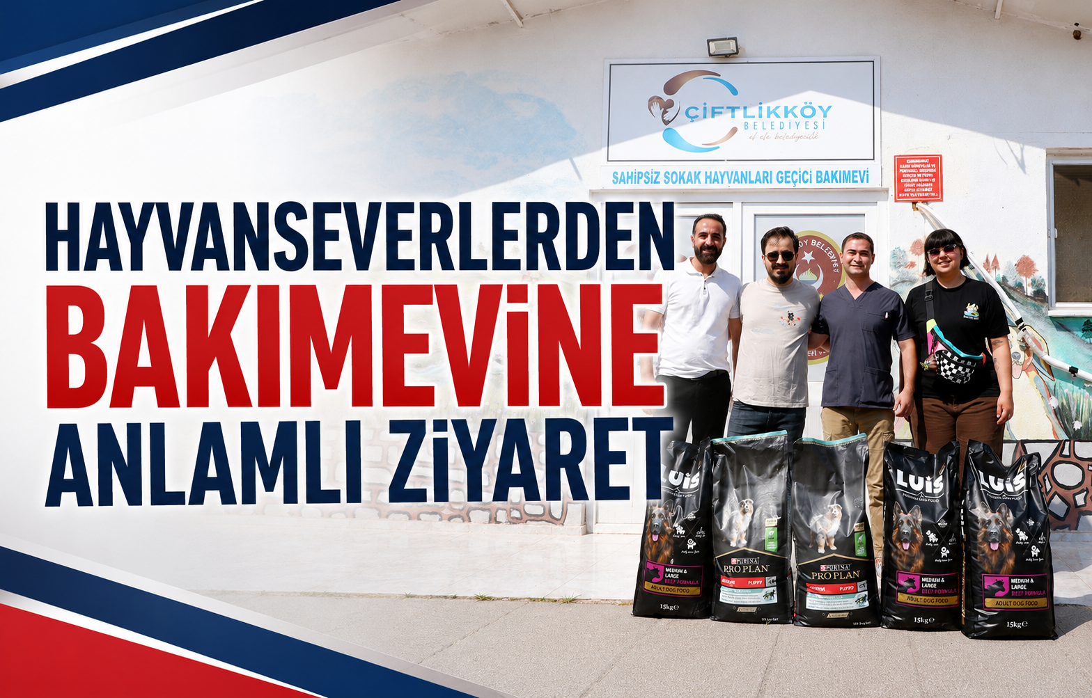 Hayvanseverlerden Bakımevine Anlamlı Ziyaret