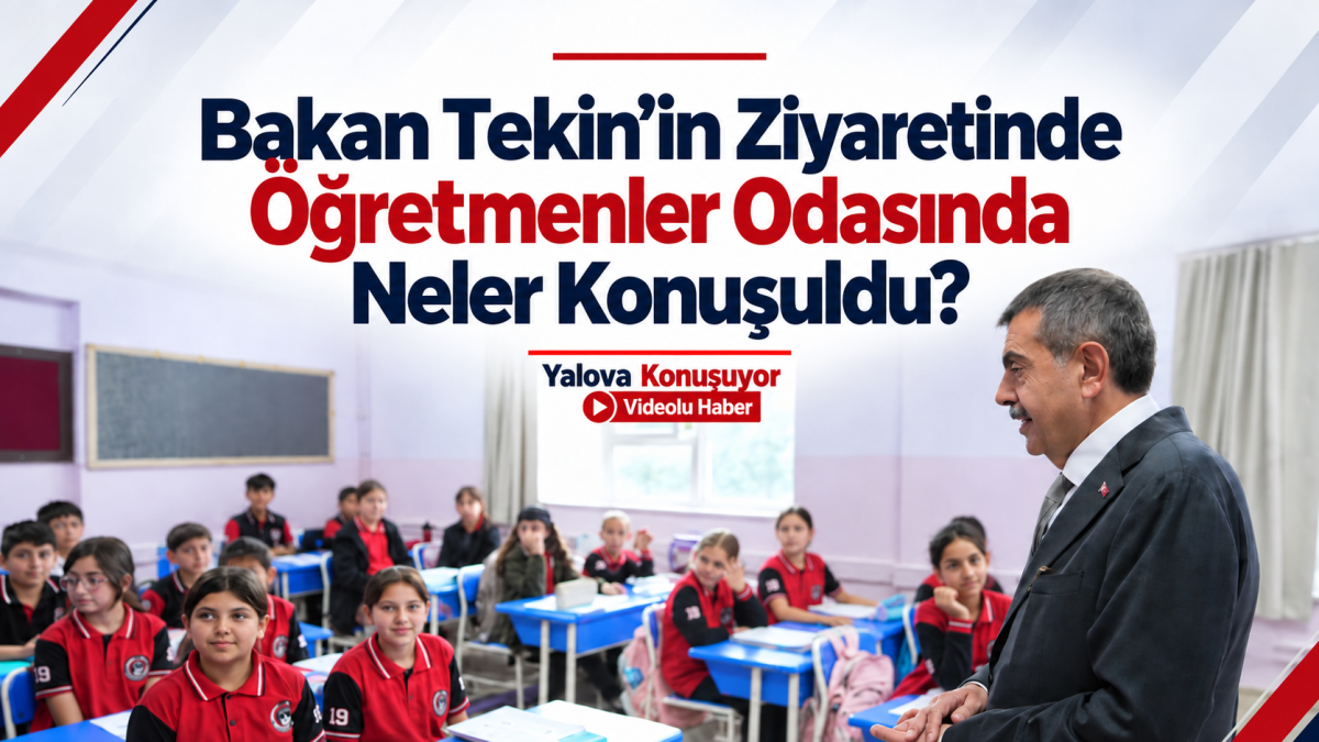 Bakan Tekin’in Ziyaretinde Öğretmenler Odasında Neler Konuşuldu?