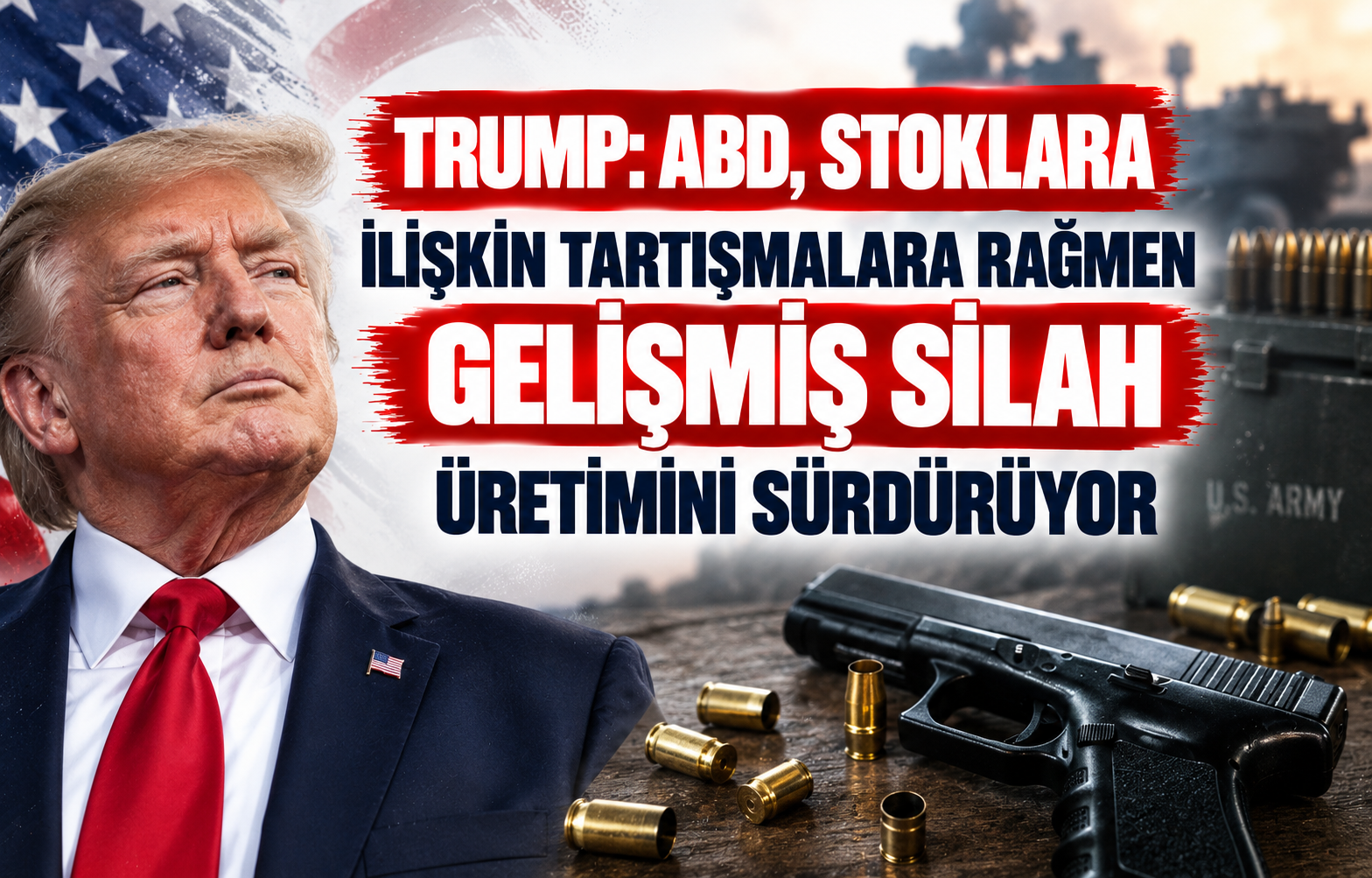 Trump: ABD, Stoklara İlişkin Tartışmalara Rağmen Gelişmiş Silah Üretimini Sürdürüyor