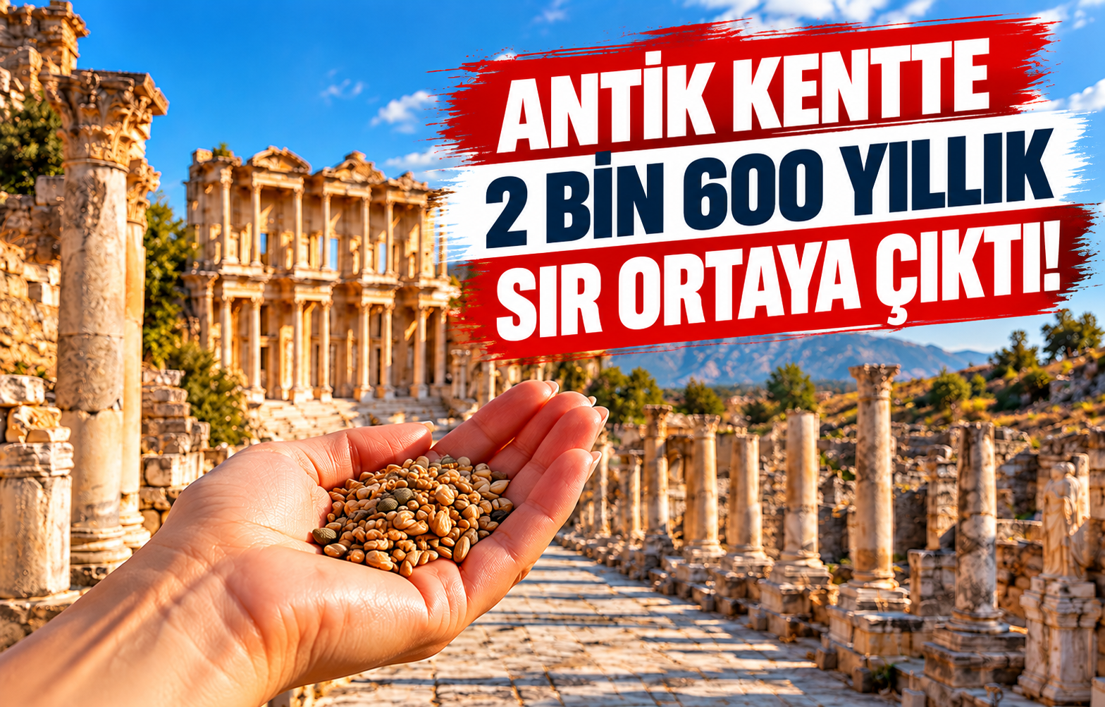 ANTİK KENTTE 2 BİN 600 YILLIK SIR ORTAYA ÇIKTI!