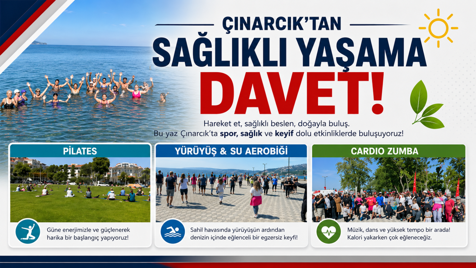 Çınarcık'tan Sağlıklı Yaşama Davet