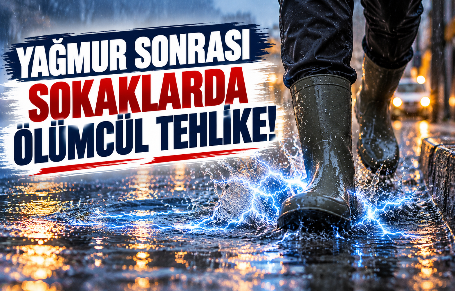 YAĞMUR SONRASI SOKAKLARDA ÖLÜMCÜL TEHLİKE!