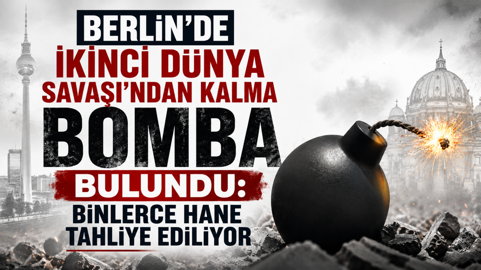 Berlin'de İkinci Dünya Savaşı’ndan Kalma Bomba Bulundu: 5 Bin 600 Hane Tahliye Ediliyor