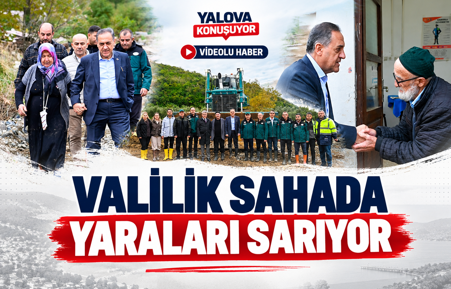 VALİLİK SAHADA YARALARI SARIYOR - Galeri