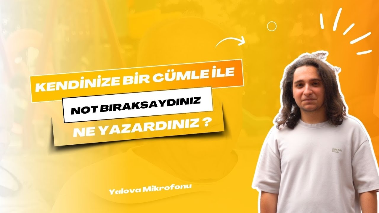 Yalovalılar Kendilerine Seslendi: